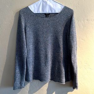 Eileen Fisher long sleeve all linen sweater.